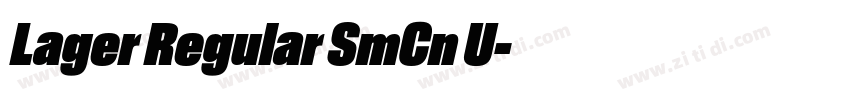 Lager Regular SmCn U字体转换